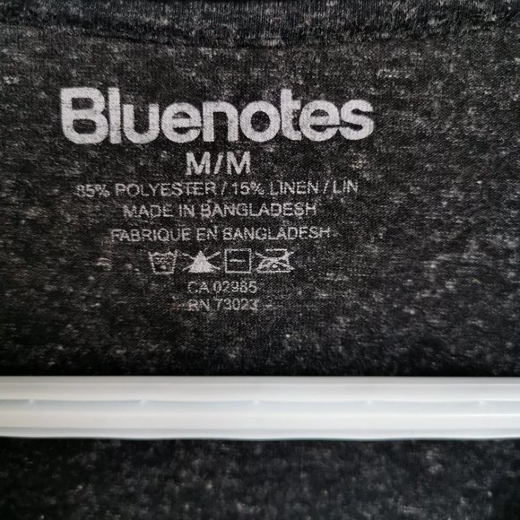 Bluenotes women gray  short sleeve t-shirt - Size M - Picture 3 of 3